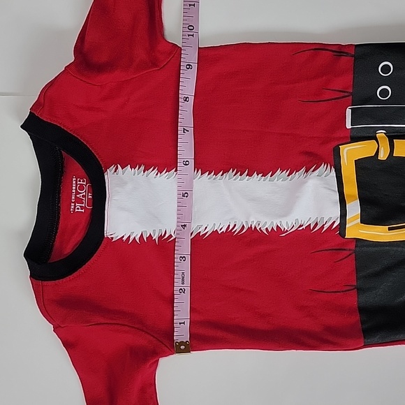 The Children’s Place Santa Pajamas Top/Size 3T - Picture 5 of 7